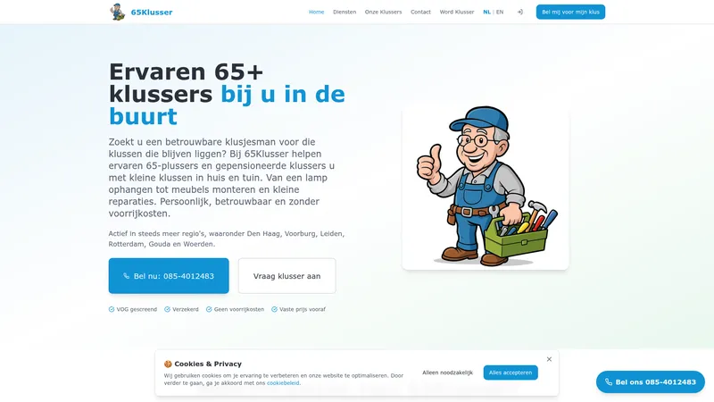 Website van 65Klusser