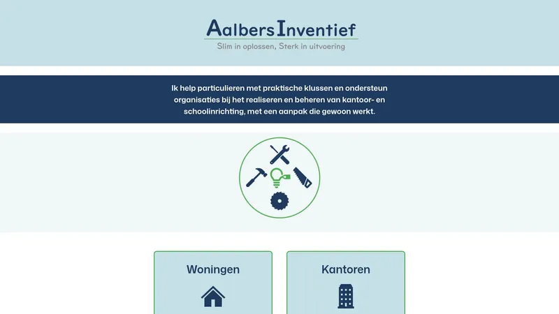 Website van AalbersInventief