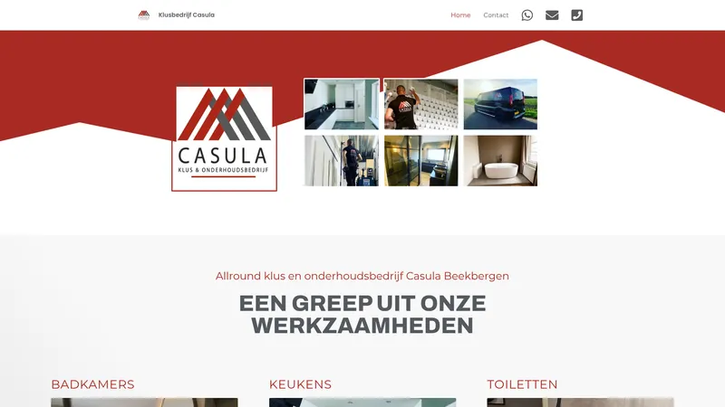 Website van Casula klus & onderhoudsbedrijf