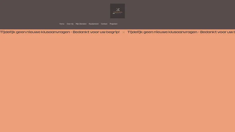 Website van De Klusfiets Haarlem