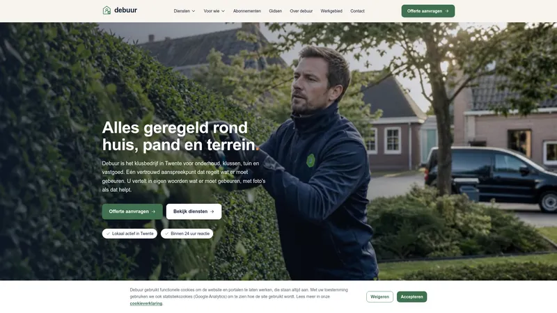 Website van Debuur