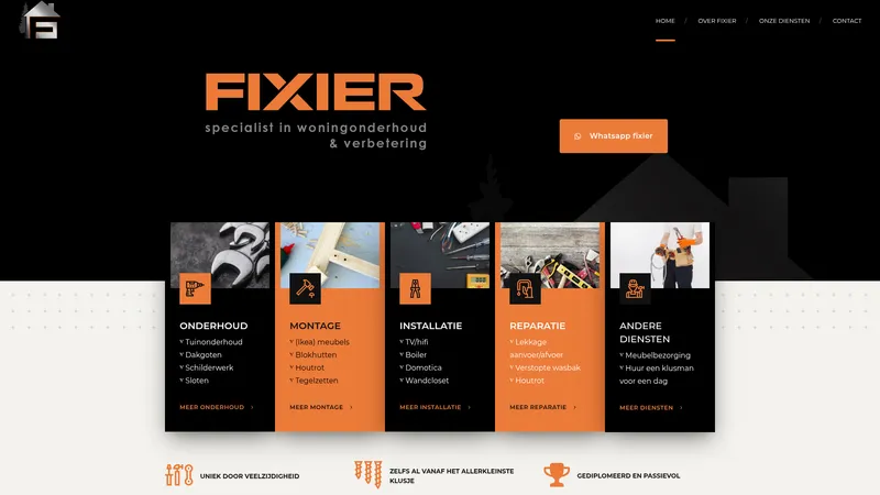 Website van Fixier