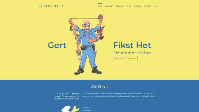 Website van Gert Fikst Het