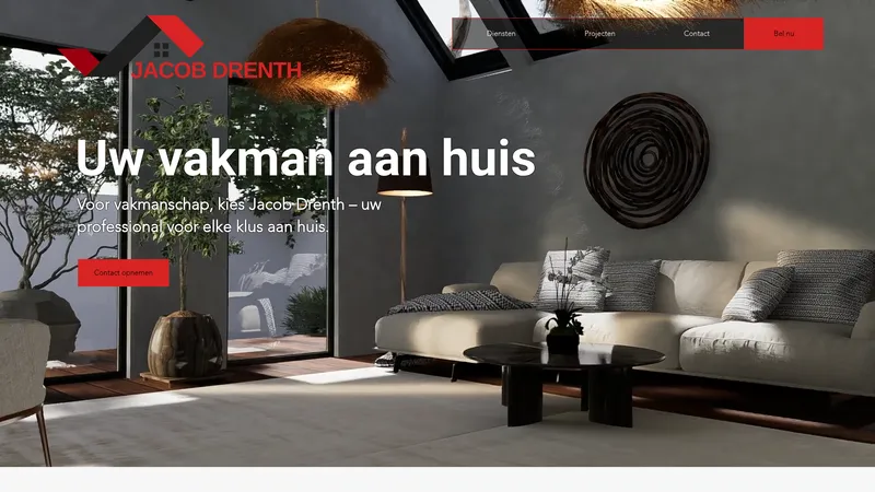 Website van Jacob Drenth Uw Vakman Aan Huis