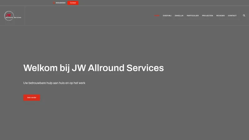 Website van JW Allround Services