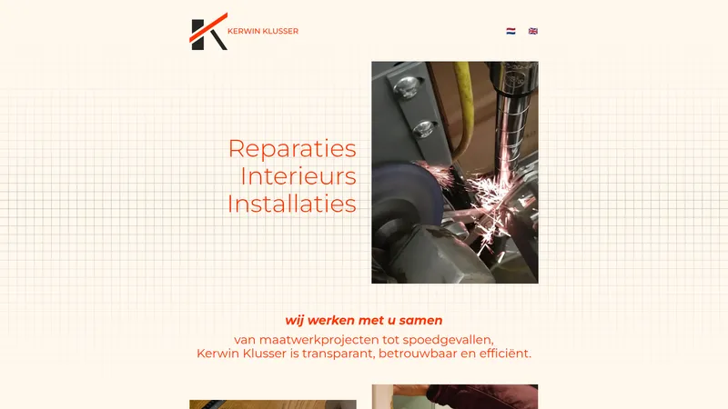 Website van Kerwin Klusser