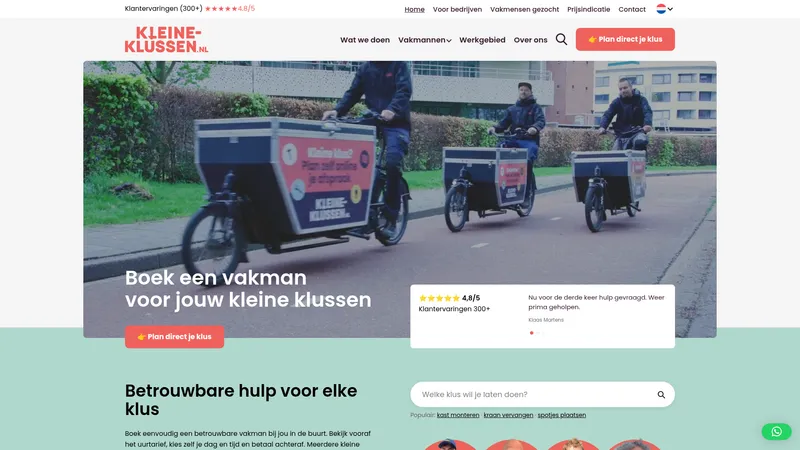 Website van Kleine-Klussen