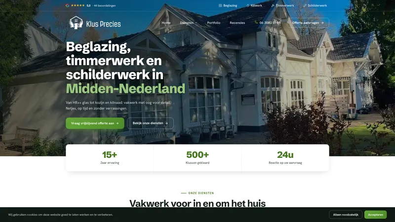 Website van Klus Precies