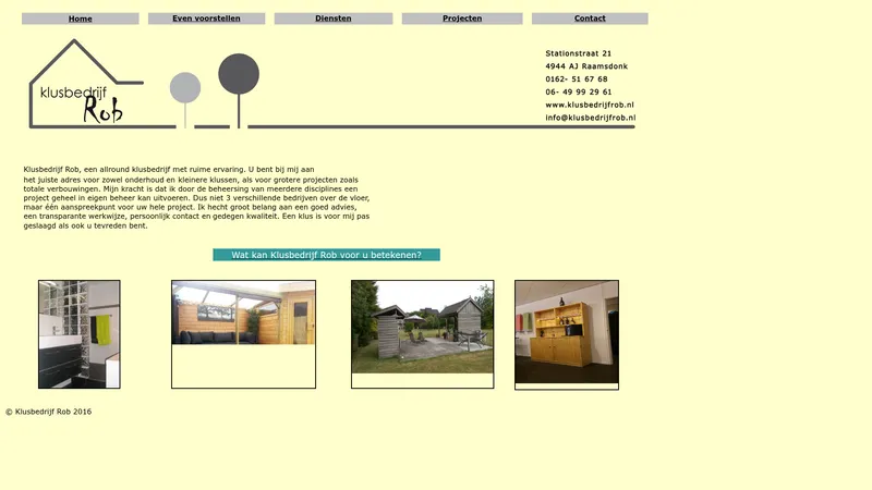 Website van Klusbedrijf Rob 🛠