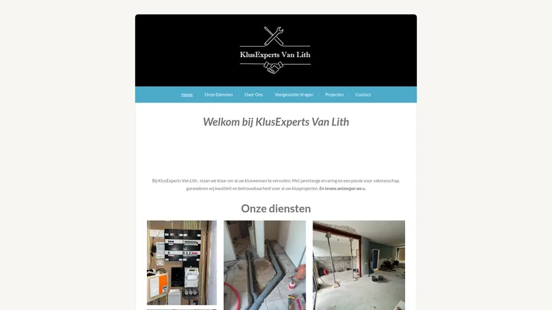 Website van KlusExperts Van Lith