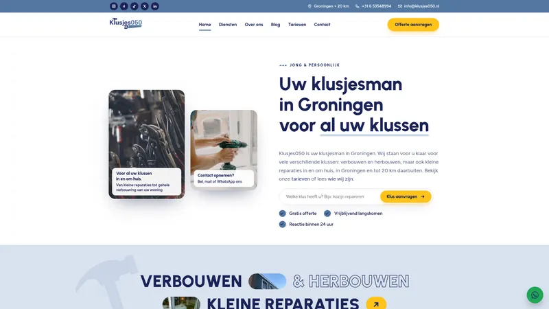 Website van Klusjes050