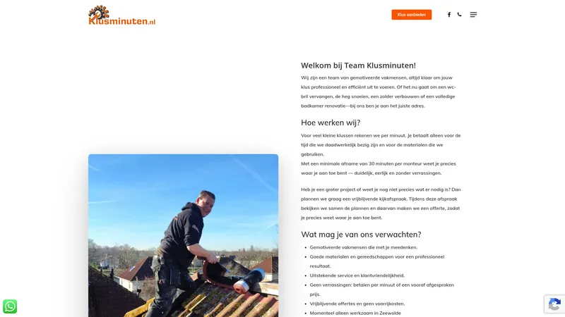 Website van Klusminuten