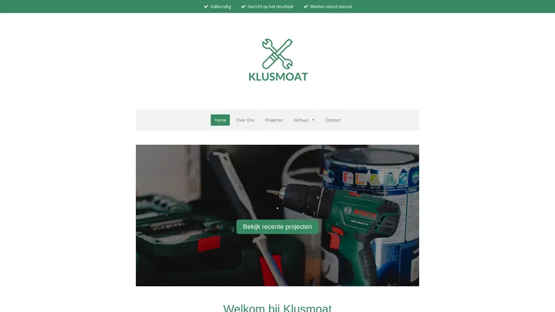 Website van Klusmoat