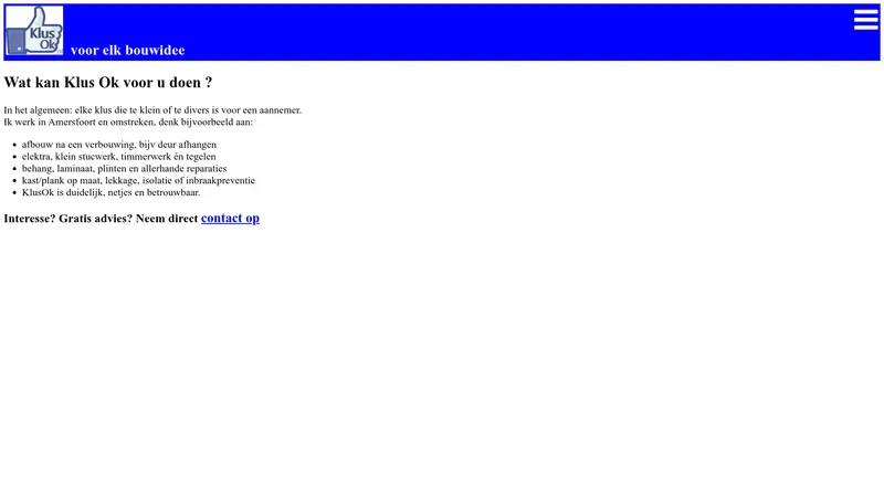 Website van KlusOk