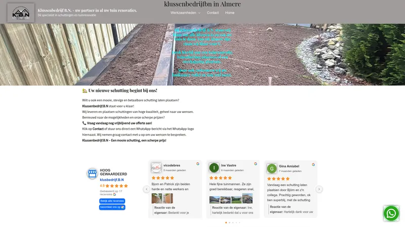 Website van Klussenbedrijf