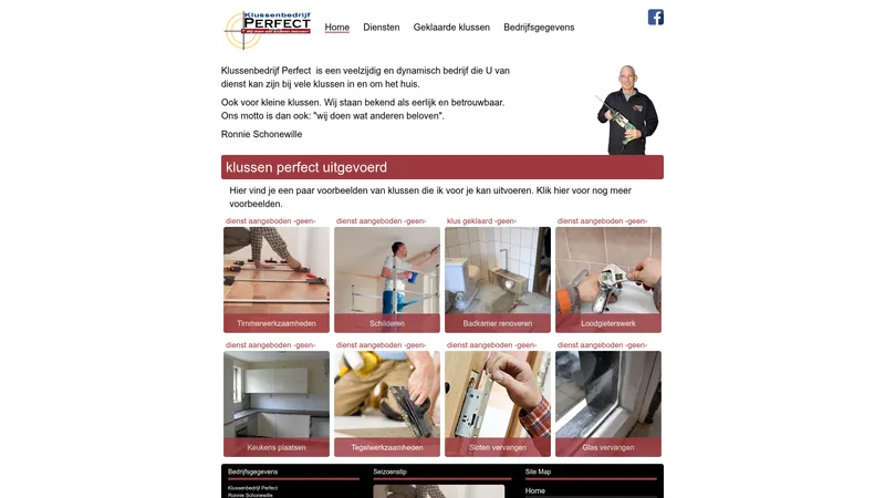 Website van Klussenbedrijf Perfect ðŸ›