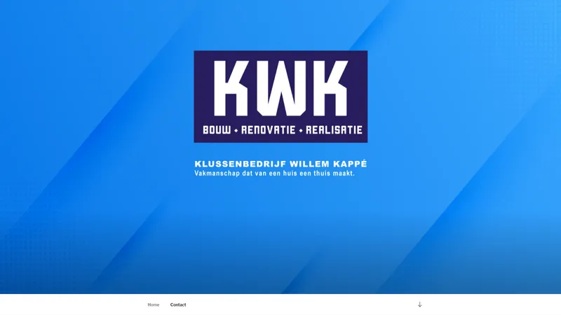 Website van Klussenbedrijf Willem KappƩ