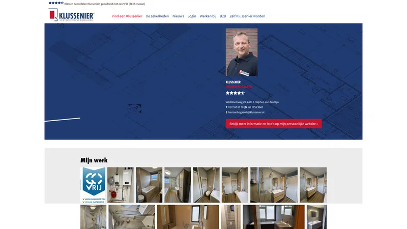 Website van Klussenier Herman Bogaards