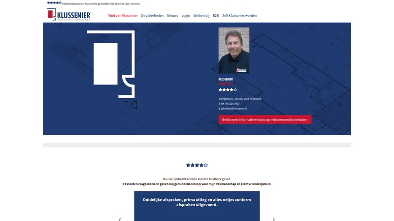 Website van Klussenier John Both