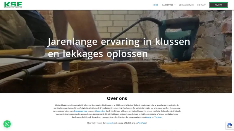 Website van Klusservice Eindhoven