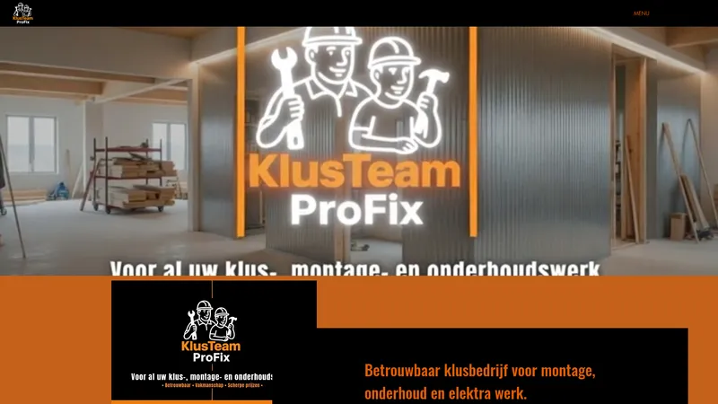 Website van KlusTeam ProFix