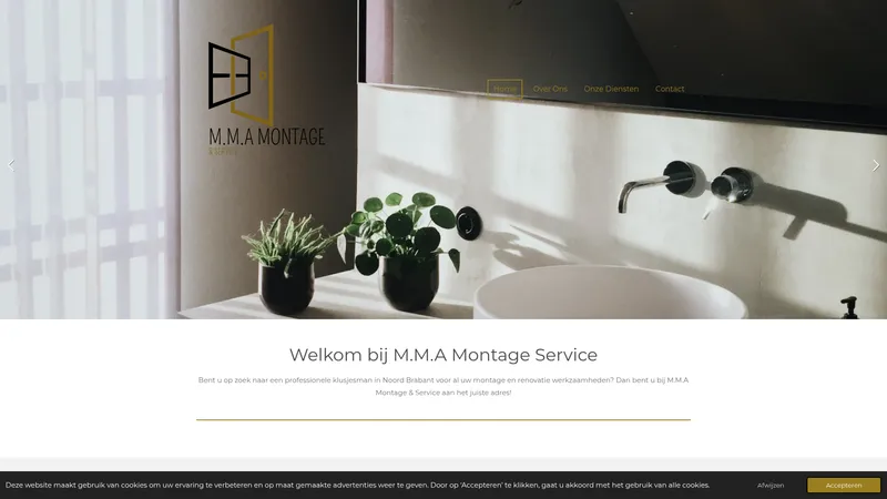 Website van M.M.A Montage Service