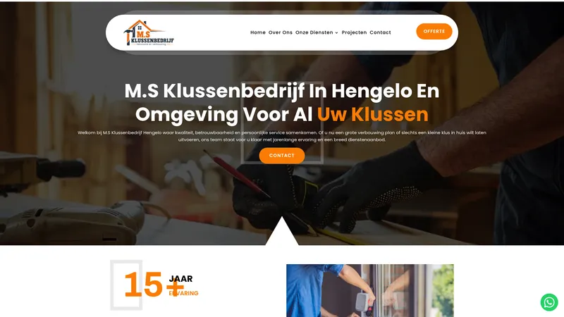 Website van M.S Klussenbedrijf