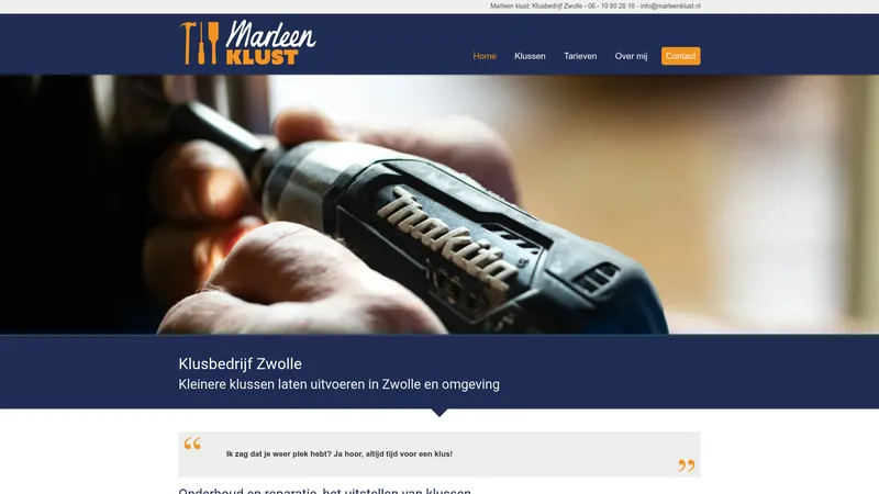 Website van Marleen klust