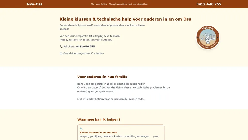 Website van MvA-Oss