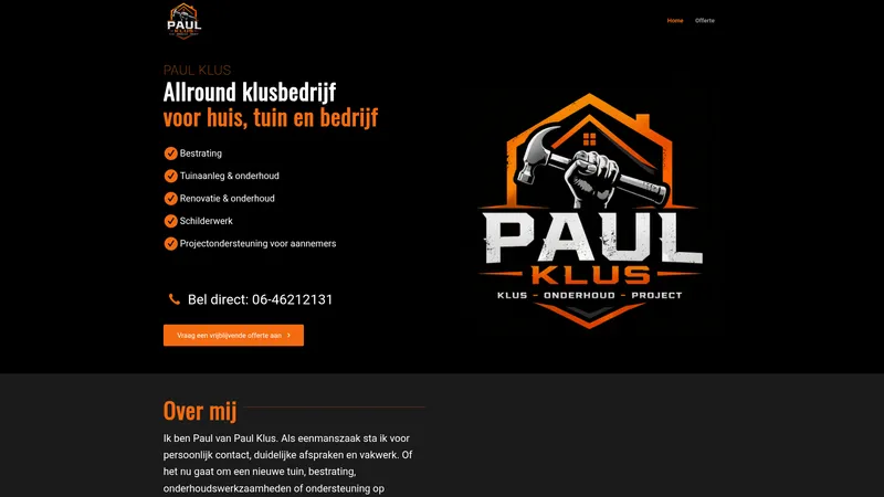 Website van Paul Klus