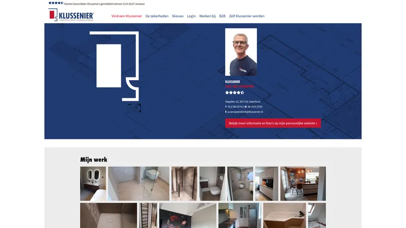 Website van Paul van Spaendonk De Klussenier