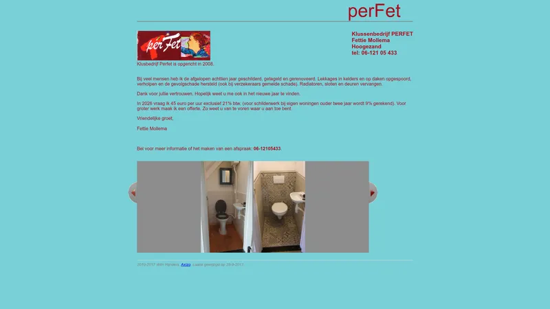 Website van Perfet