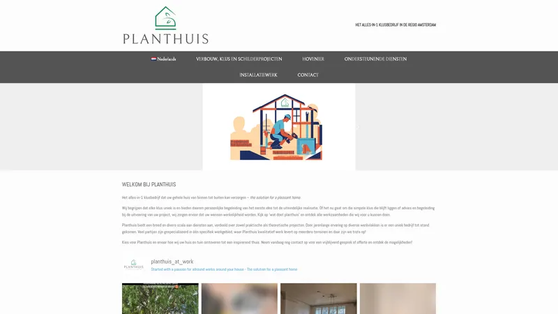 Website van Planthuis
