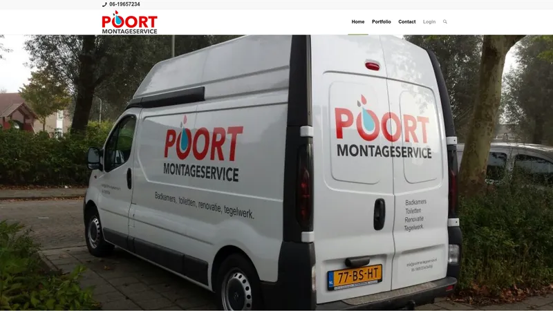 Website van Poort montageservice