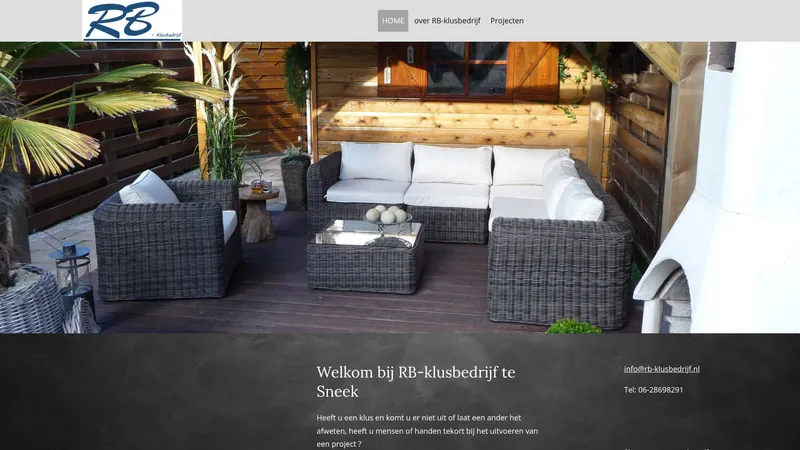 Website van RB-klusbedrijf