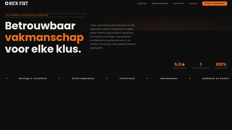Website van Rick Fixt