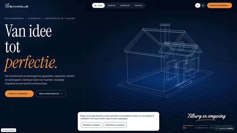 Website van Samique-Klusbedrijf