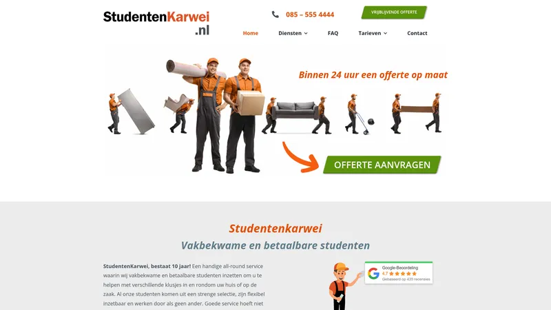 Website van Studentenkarwei