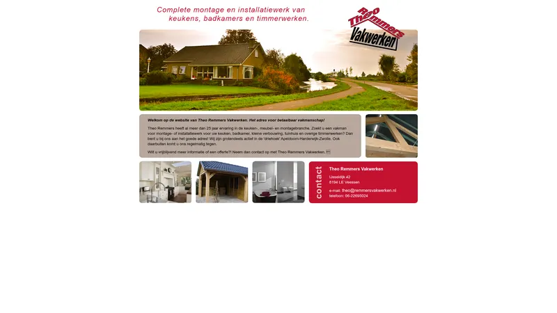 Website van Theo Remmers Vakwerken