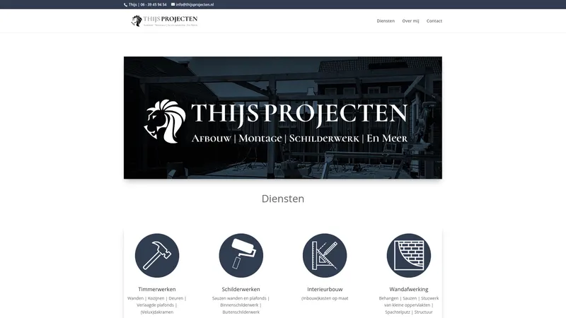 Website van Thijs Projecten BV
