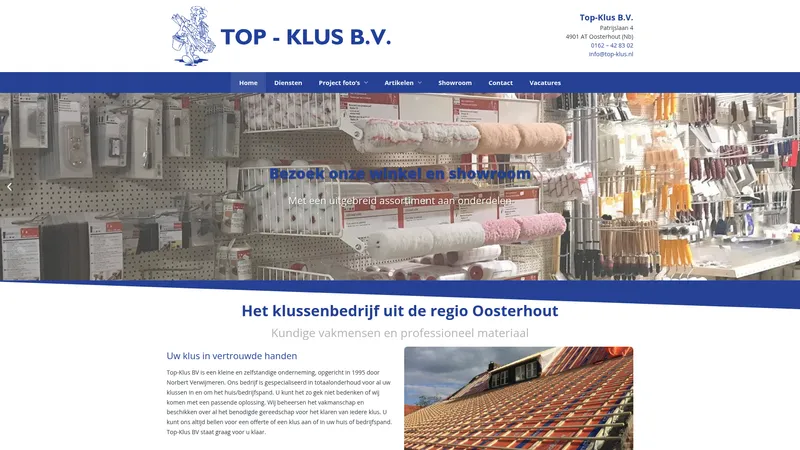 Website van Top-Klus B.V.
