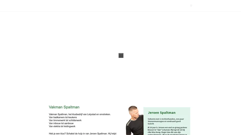 Website van Vakman spaltman