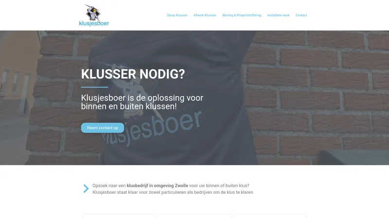Website van Van der Galien Multidiensten