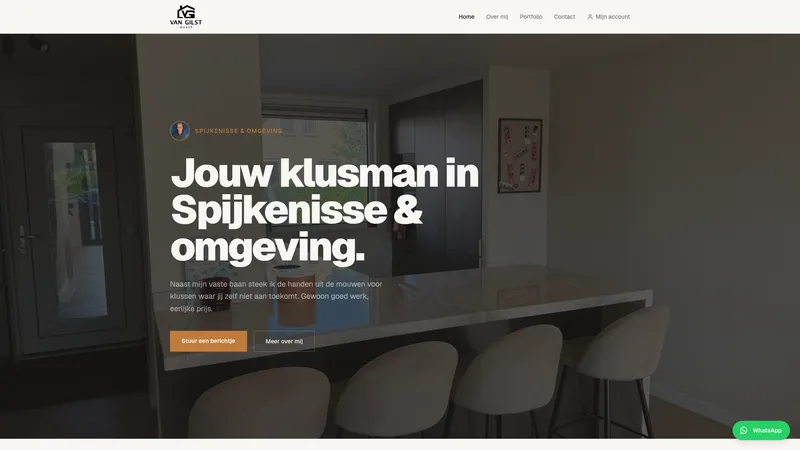 Website van Van Gilst Maakt