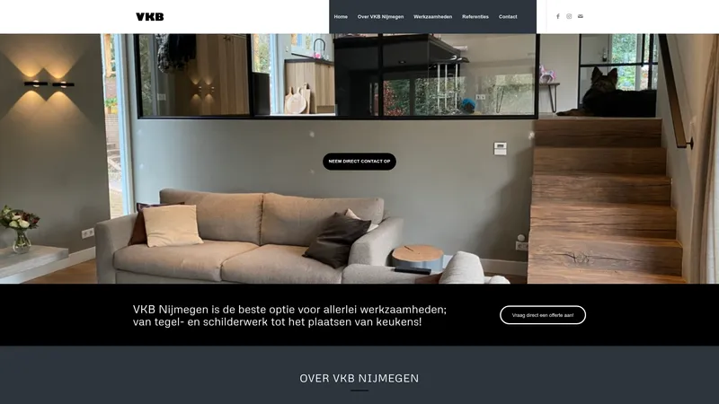 Website van VKB Nijmegen - Vic's Klusbedrijf🛠
